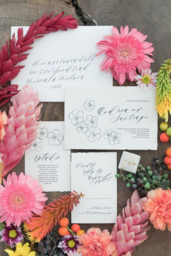  Colorful Mountaintop Wedding Inspo