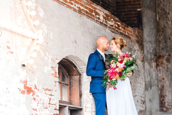  Color Me With Love in this Industrial Wedding Shoot