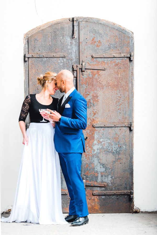  Color Me With Love in this Industrial Wedding Shoot