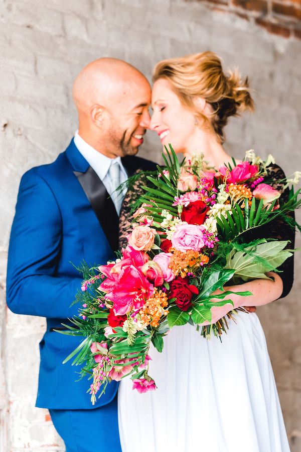  Color Me With Love in this Industrial Wedding Shoot