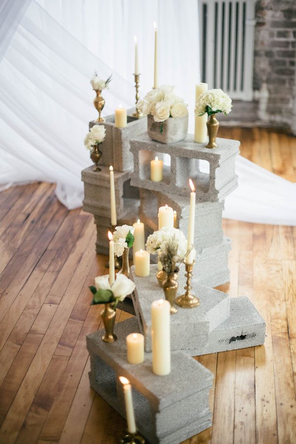  Industrial Wedding Inspiration with a Big Dash of Glam