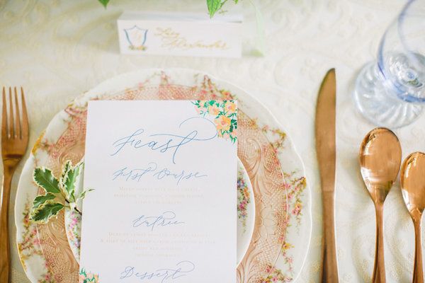 Peach & Pale Blue Dairy Barn Wedding Inspo