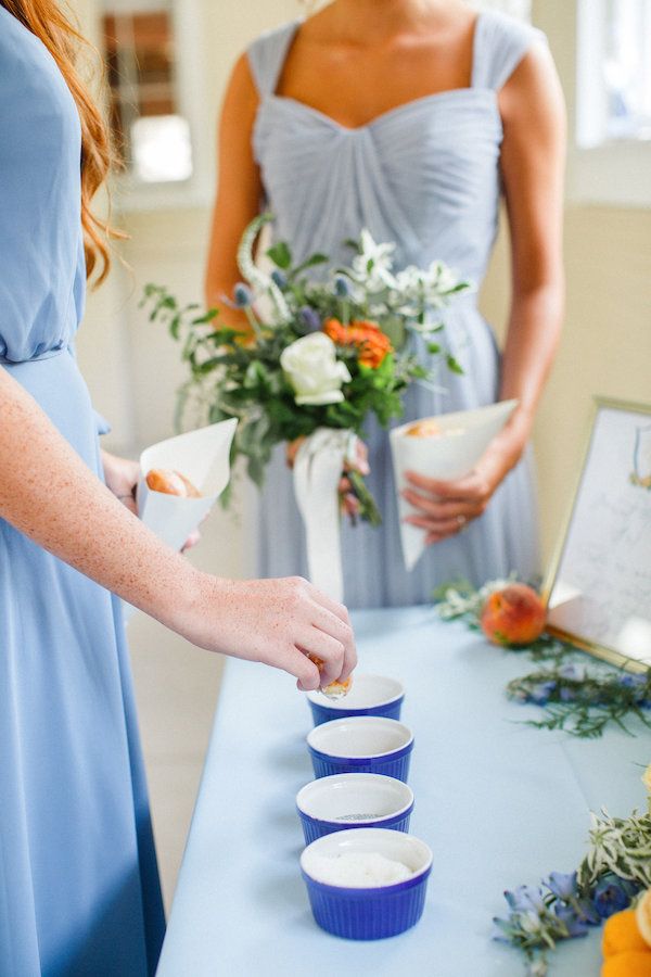 Peach & Pale Blue Dairy Barn Wedding Inspo