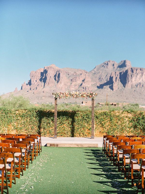  The Dreamiest Color-Filled Arizona Desert Wedding