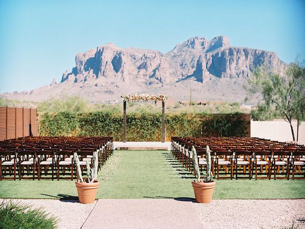  The Dreamiest Color-Filled Arizona Desert Wedding