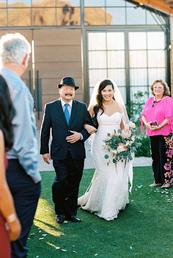  The Dreamiest Color-Filled Arizona Desert Wedding