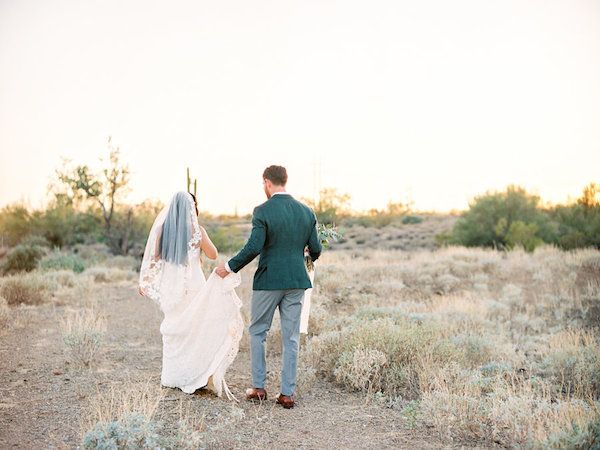  The Dreamiest Color-Filled Arizona Desert Wedding