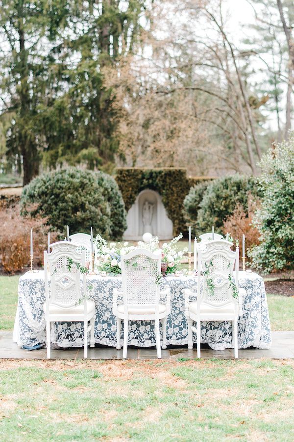  Dusty Blue Virginia Garden Party Done Right!