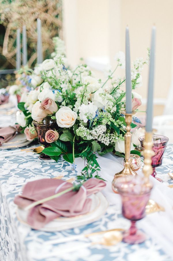  Dusty Blue Virginia Garden Party Done Right!