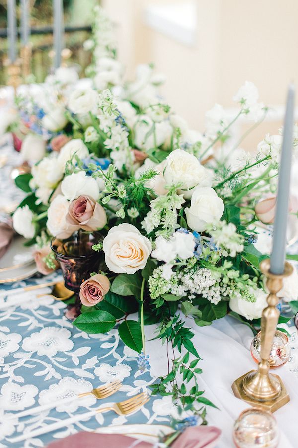  Dusty Blue Virginia Garden Party Done Right!