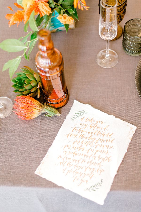 Earthy Industrial Chic Wedding Inspiration