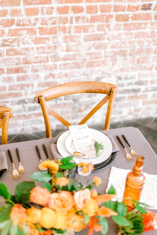 Earthy Industrial Chic Wedding Inspiration