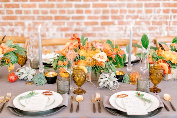 Earthy Industrial Chic Wedding Inspiration