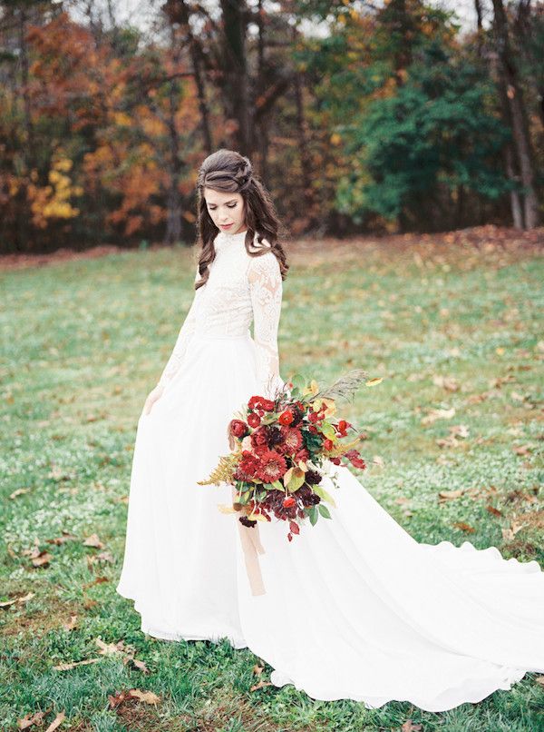  A Foggy Fall Inspired Shoot in North Carolina