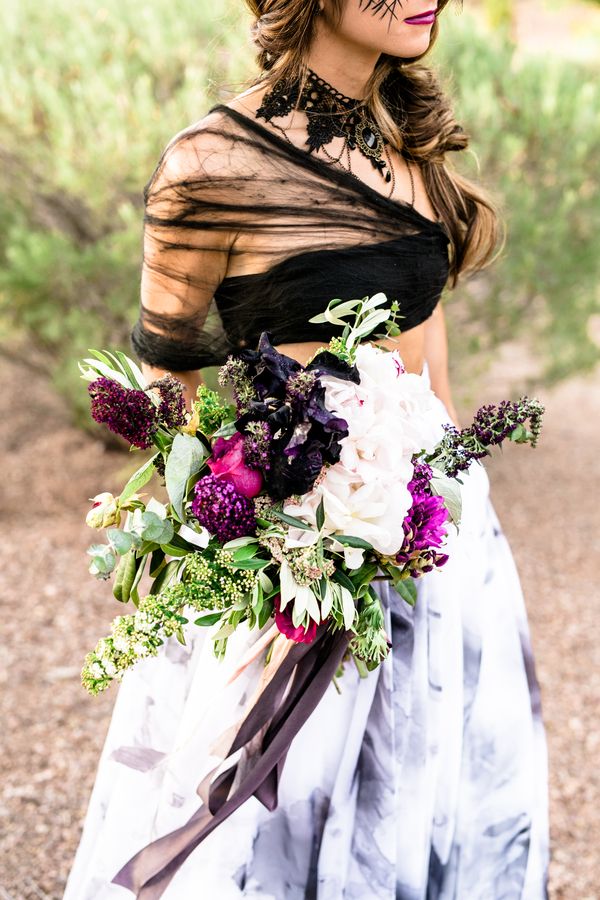  Hauntingly Beautiful Black Widow Wedding Inspo