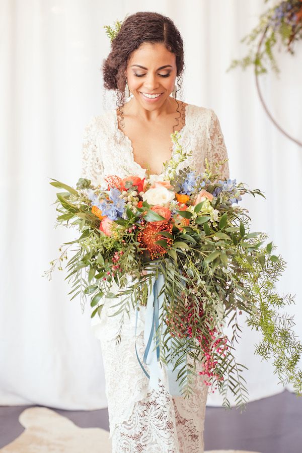  Bohemian Wedding Inspo with Macrame, Lace, and Color Galore!