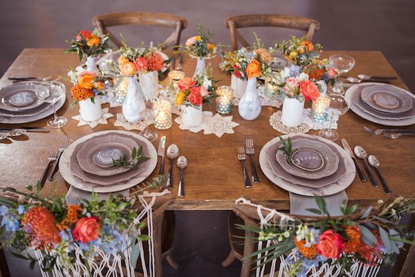  Bohemian Wedding Inspo with Macrame, Lace, and Color Galore!