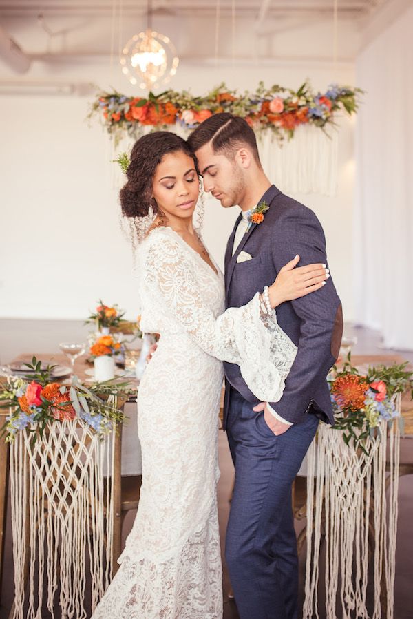  Bohemian Wedding Inspo with Macrame, Lace, and Color Galore!