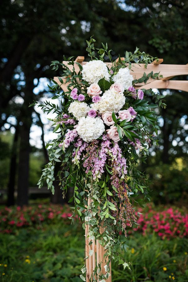  A Wedding in the Woods Featuring Blush, Lavender, and Navy Blue