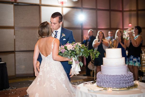  A Wedding in the Woods Featuring Blush, Lavender, and Navy Blue