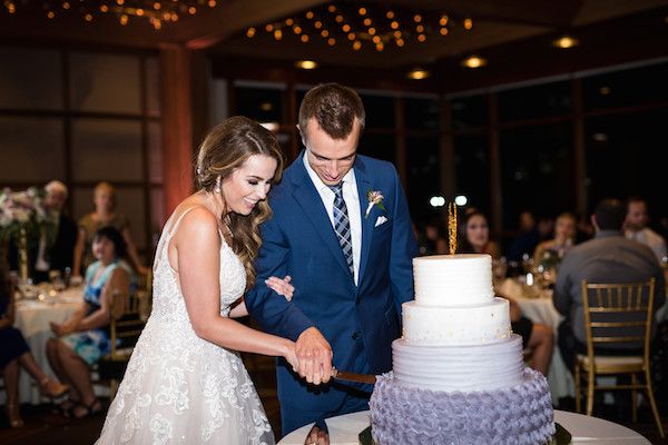  A Wedding in the Woods Featuring Blush, Lavender, and Navy Blue