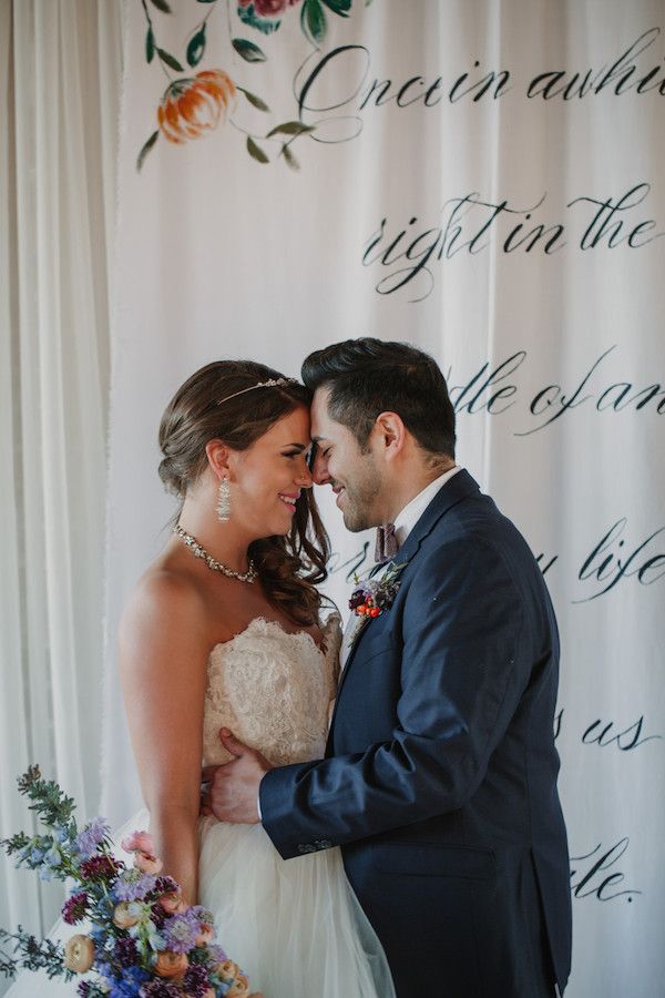  Industrial Style Wedding with Colorful Blooms Galore