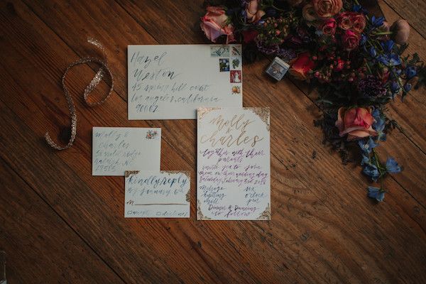  Industrial Style Wedding with Colorful Blooms Galore