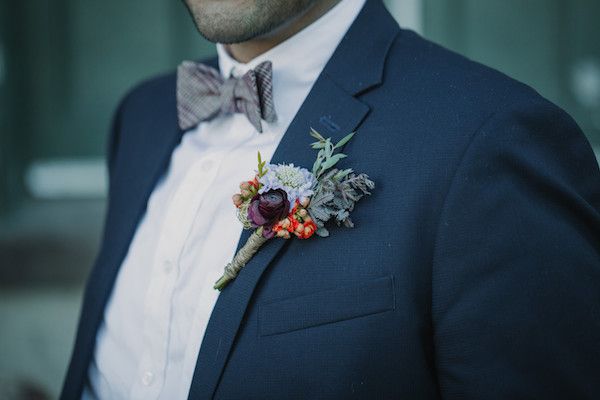  Industrial Style Wedding with Colorful Blooms Galore