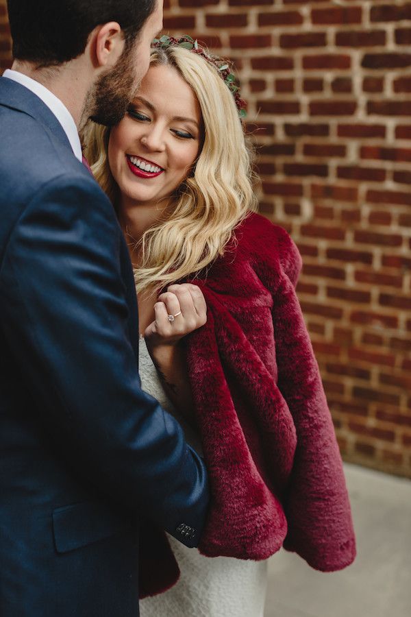  Say Hello to this Cranberry Urban Winter Wedding 