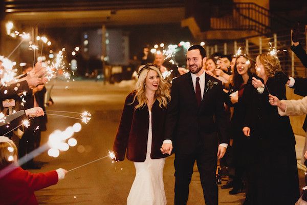  Say Hello to this Cranberry Urban Winter Wedding 