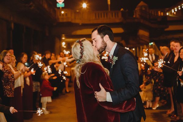  Say Hello to this Cranberry Urban Winter Wedding 