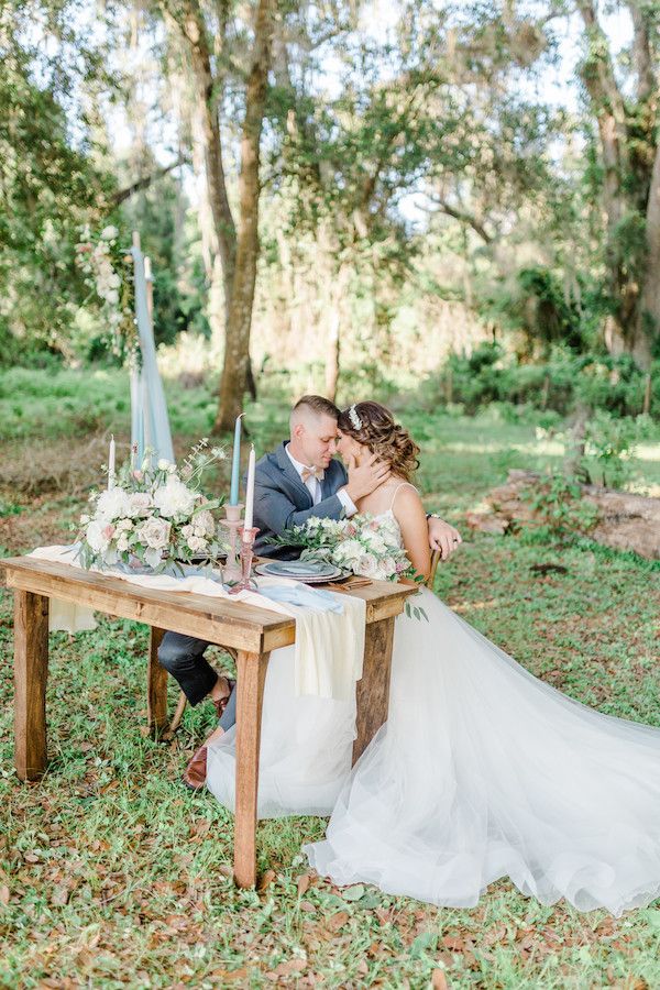  A Dusty Blue Barn Wedding with Romantic Details Galore