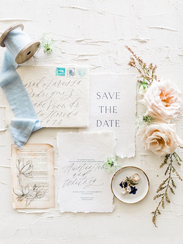  A Dusty Blue Barn Wedding with Romantic Details Galore