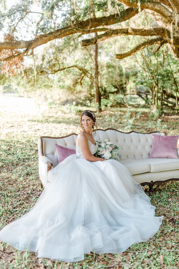  A Dusty Blue Barn Wedding with Romantic Details Galore