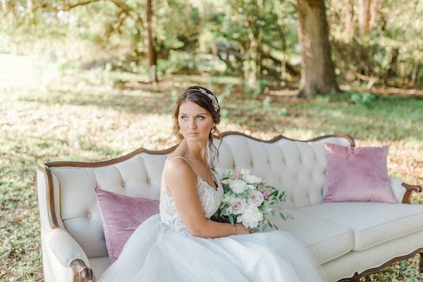  A Dusty Blue Barn Wedding with Romantic Details Galore