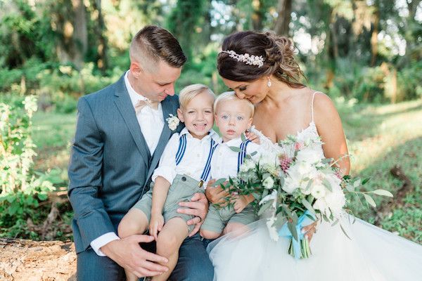  A Dusty Blue Barn Wedding with Romantic Details Galore