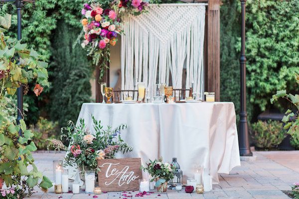  Spanish Inspired Wedding with Macrame Details