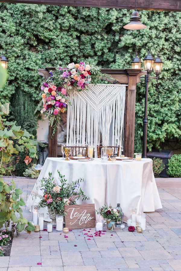  Spanish Inspired Wedding with Macrame Details