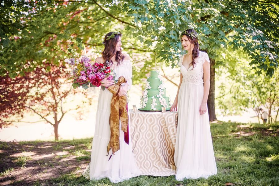  Bohemian Elegance in this Colorful Shoot with Two Bridal Looks