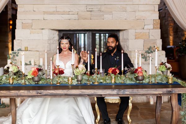  Modern Medieval Wedding Inspo Featuring Warm Candlelight 