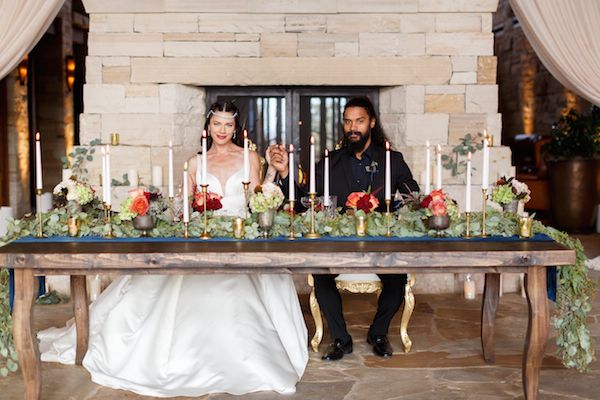  Modern Medieval Wedding Inspo Featuring Warm Candlelight 