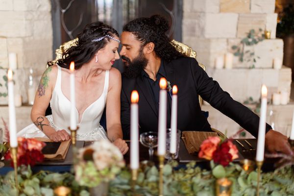  Modern Medieval Wedding Inspo Featuring Warm Candlelight 