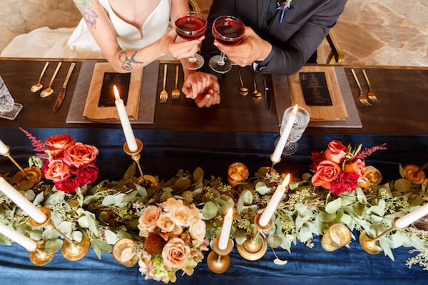  Modern Medieval Wedding Inspo Featuring Warm Candlelight 