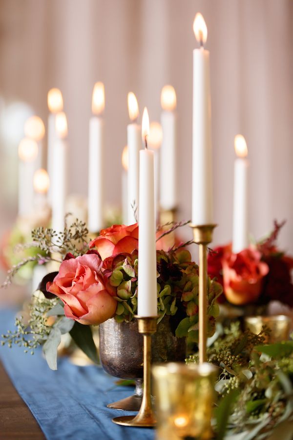  Modern Medieval Wedding Inspo Featuring Warm Candlelight 