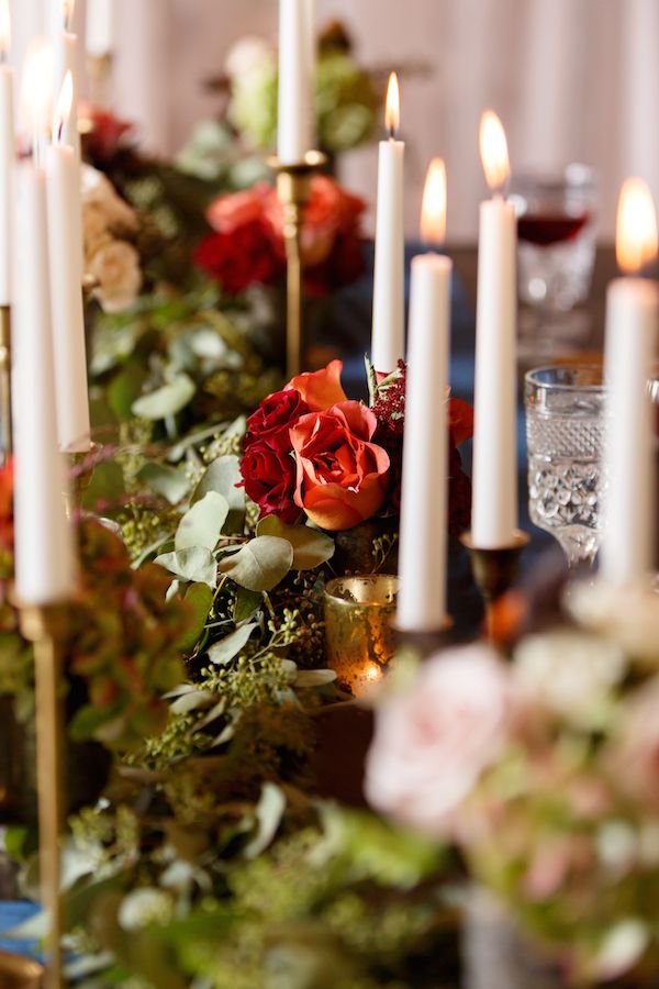  Modern Medieval Wedding Inspo Featuring Warm Candlelight 