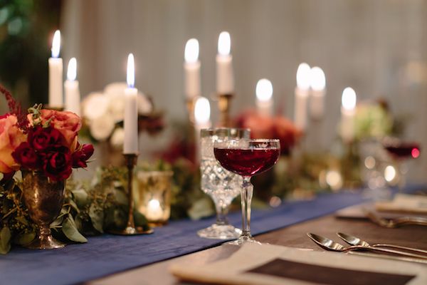  Modern Medieval Wedding Inspo Featuring Warm Candlelight 