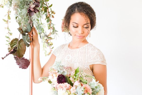  Navy & Blush Meet Copper in this Romantic Fête