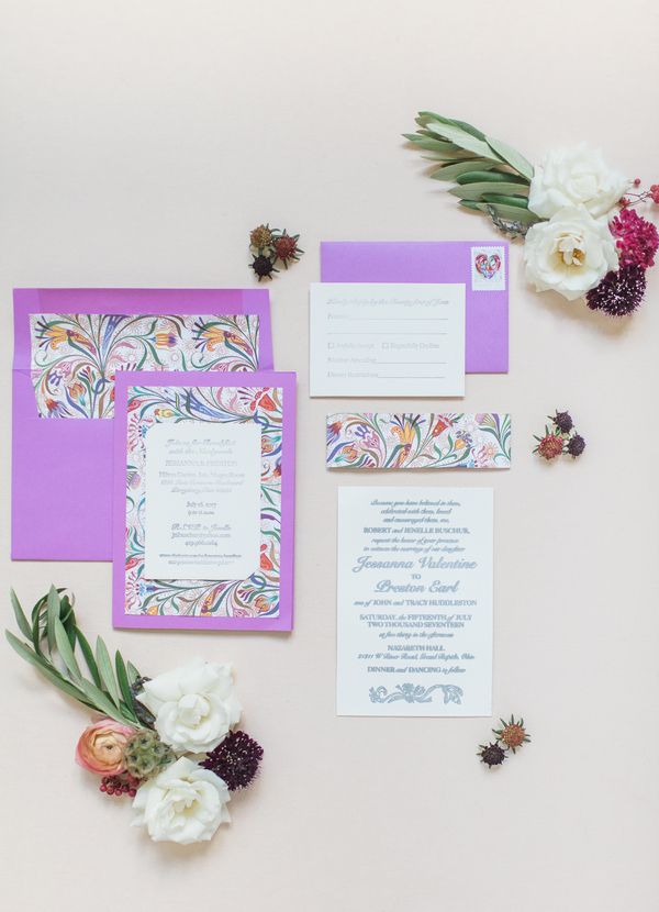  Bright & Beautiful Ohio Wedding in Berry Tones