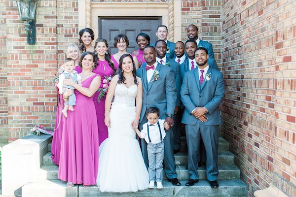  Bright & Beautiful Ohio Wedding in Berry Tones