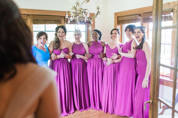  Bright & Beautiful Ohio Wedding in Berry Tones